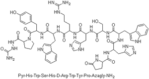 L-Proline,5-oxo-L-prolyl-L-histidyl-L-tryptophyl-L-seryl-L-histidyl-D-arginyl-L-tryptophyl-L-tyrosyl-,2-(aminocarbonyl)hydrazide (9CI)